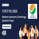 CUET PG 2026 Medical Laboratory Technology Question Paper with Solution Pdf